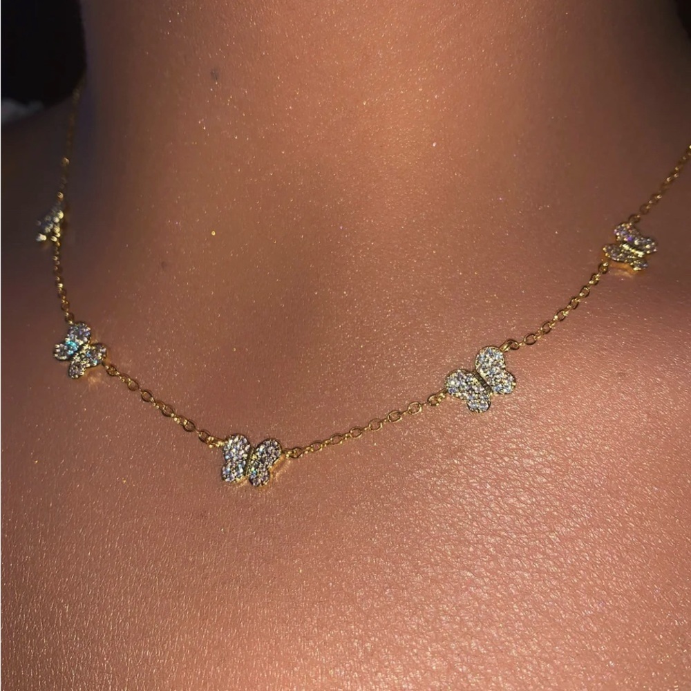 Gold Butterfly Necklace